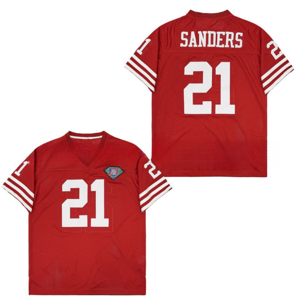 49Ers Red 1989 Retro American Football Jersey #16 #21 # 42 #80 #87