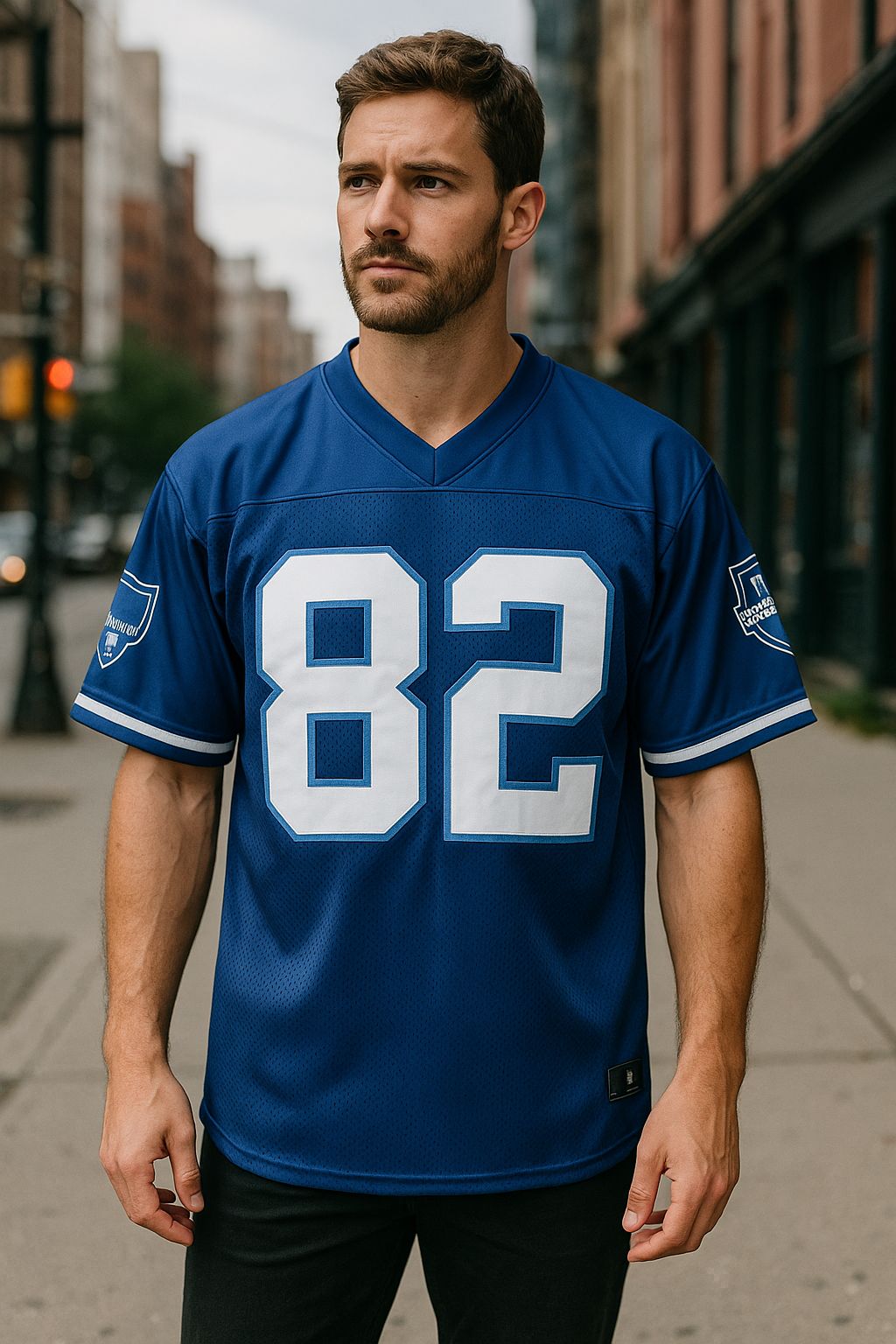 Tweeder #82 Varsity Blues West Canaan HS Football Jersey Stitched
