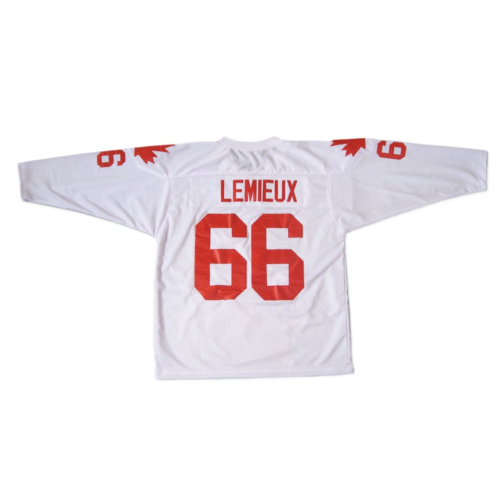 Mario Lemieux #66 Team Canada Hockey jersey - White