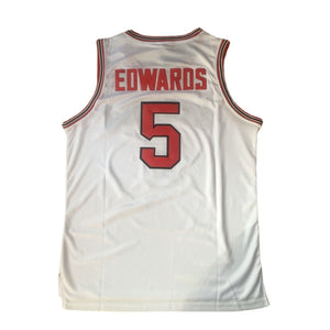 Anthony Edwards Georgia #5  Basketball Jersey College - White