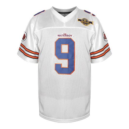 The Waterboy Bobby Boucher #9 White Football Jersey