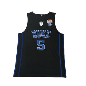 Barrett #5 Duke College Basketball Jersey -Black Embroidered