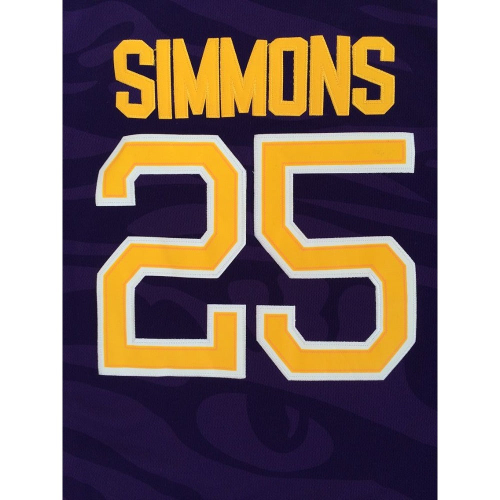 LSU Tigers #25 Ben Simmons Purple Basketball Jersey - College Fan Gear