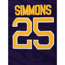 Load image into Gallery viewer, LSU Tigers #25 Ben Simmons Purple Basketball Jersey - College Fan Gear