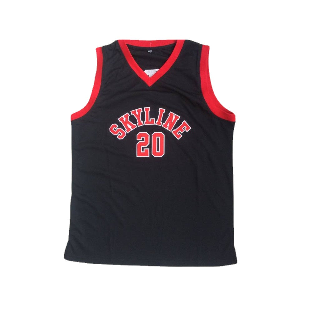 Gary Peyton #20 Skyline High School Black Embroidered Basketball Jersey