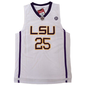 LSU Tigers #25 Ben Simmons WHITE Basketball Jersey - College Fan Gear