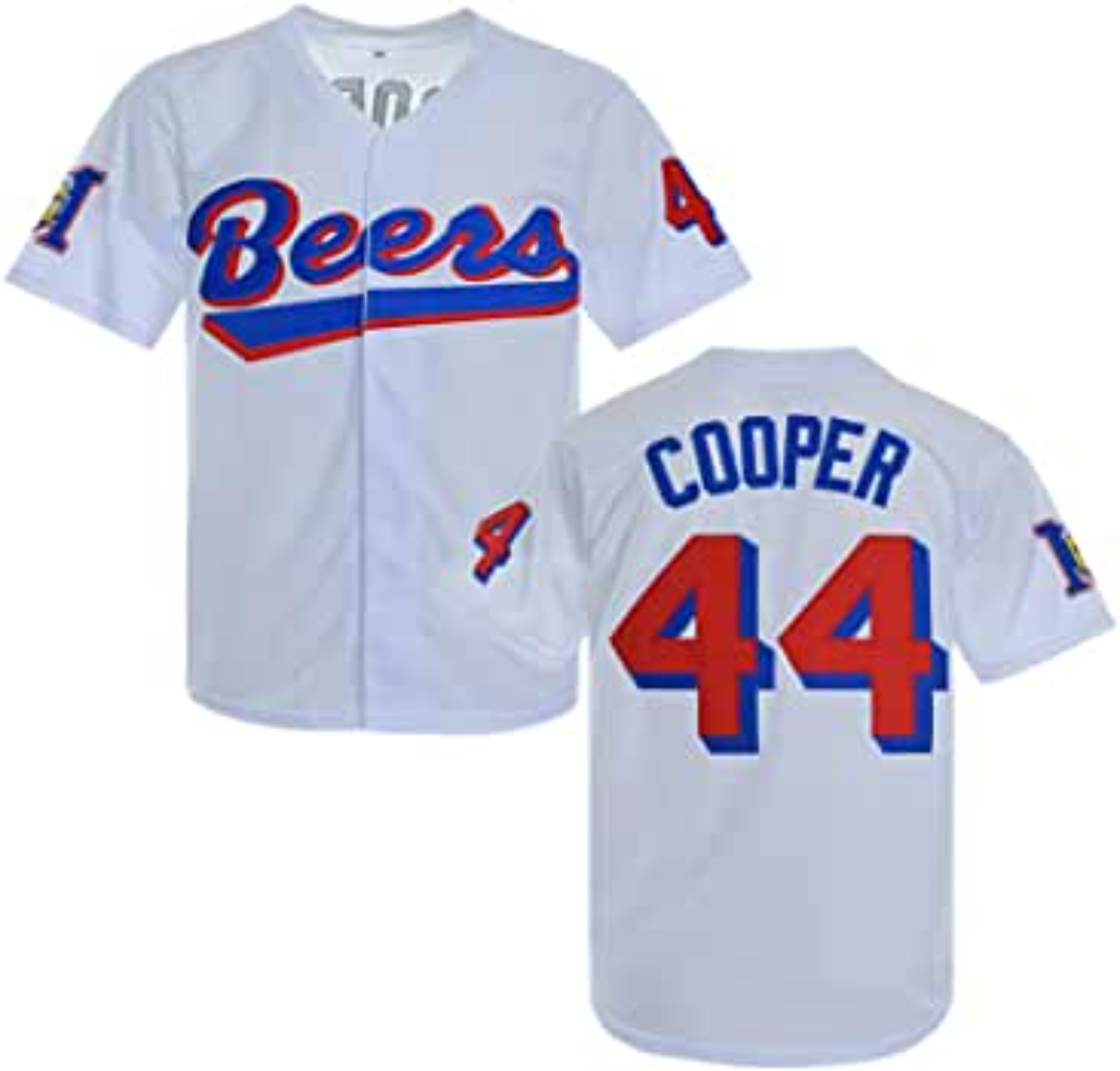 Joe Cooper #44 Milwaukee Beers Baseball Jersey