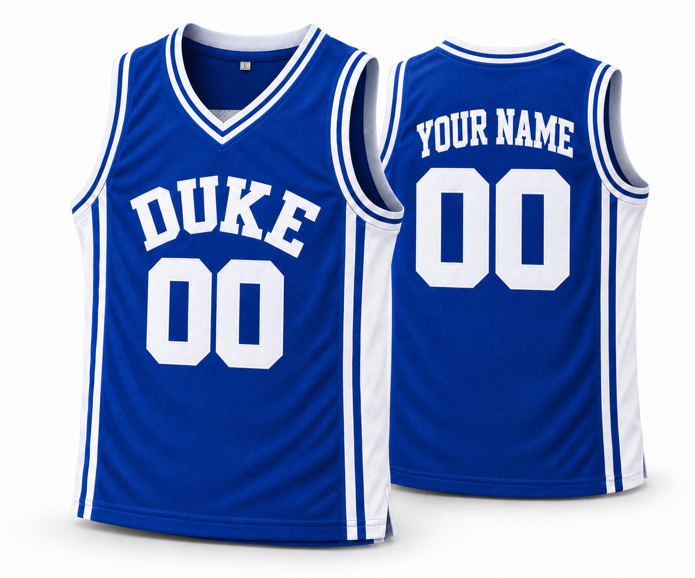 Custom Embroidered Retro Duke Basketball Jersey – Name & Number