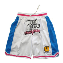 Load image into Gallery viewer, Auto Basketball Shorts Pants with Pockets White Color
