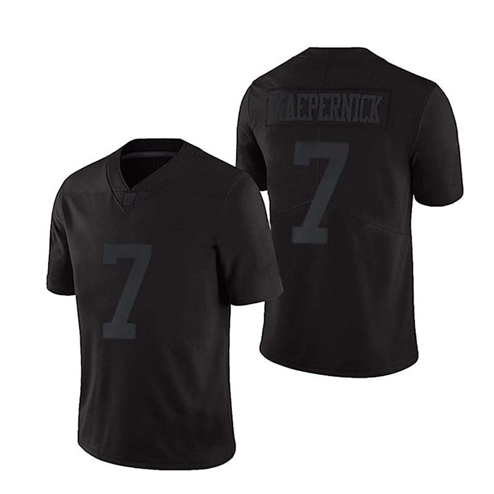Colin Kaepernick #7 Retro Football Jersey Black S-XXXL