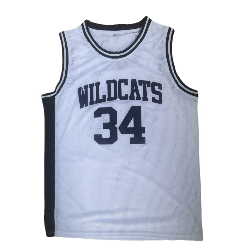 Len Bias #34 Vintage Wildcats High School  Basketball Jersey - Classic Retro Fan Gear White