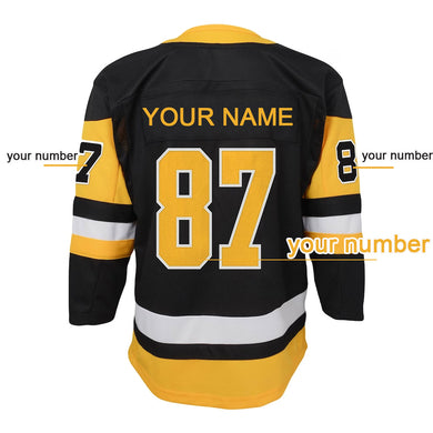 Custom Your Name Your Number Penguins Ice Hockey Jersey