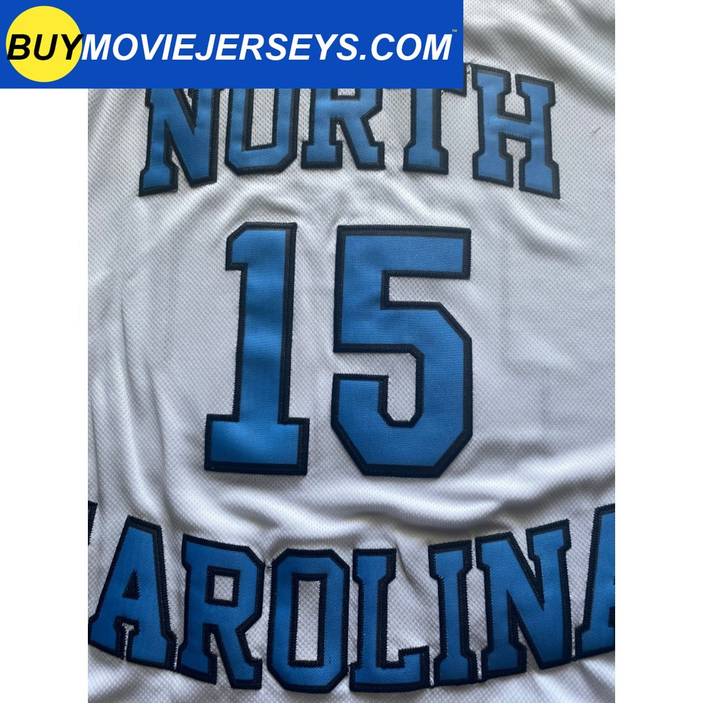 Retro Vince Carter #15 North Carolina Basketball Jersey College White