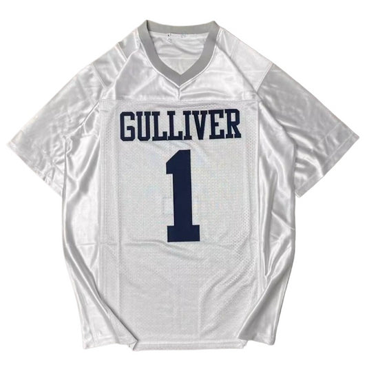 Sean Taylor Gulliver Raiders High School Football 1 Jersey- White Mesh Embroidered T shirt