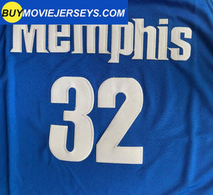 Memphis Tigers #32 James Wiseman Men's Basketball Blue Jersey