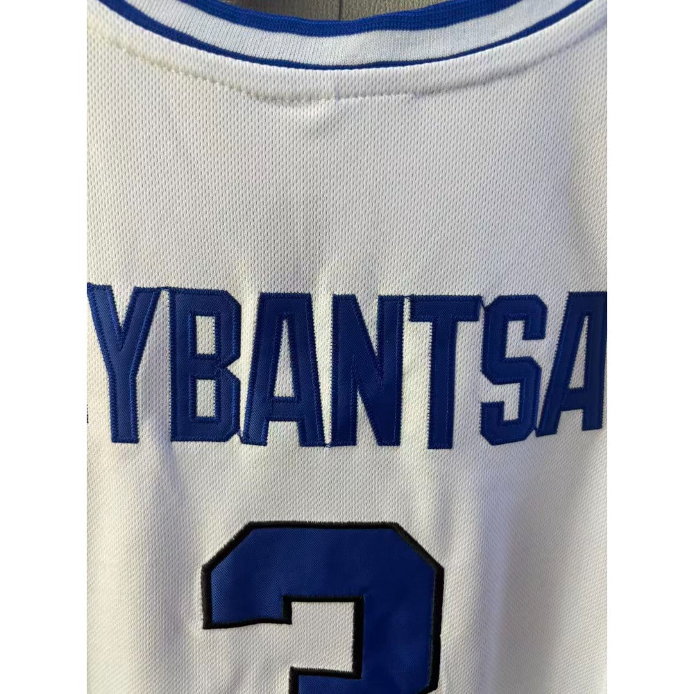 Custom BYU AJ Dybantsa  #3 Brigham Young University College Basketball Jersey White