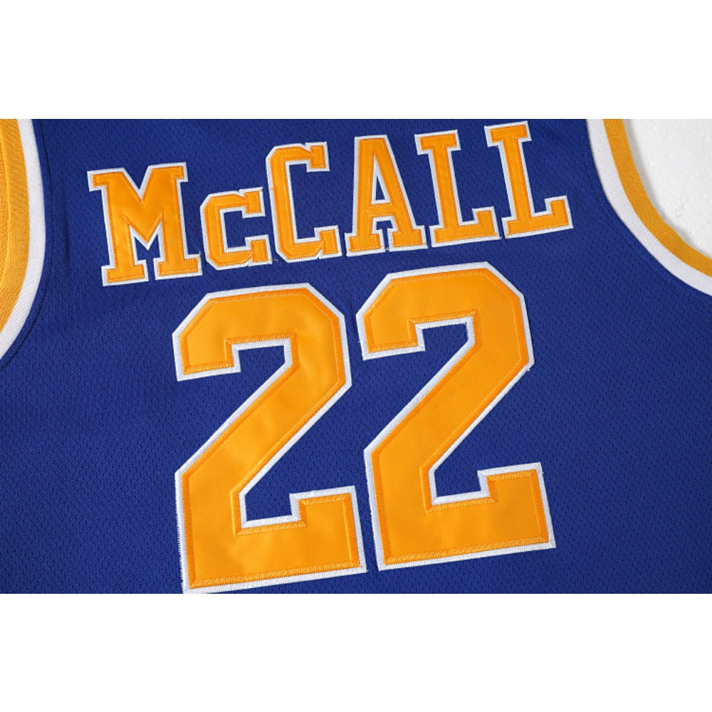 Love and Basketball Quincy McCall #22 Basketball Movie Jersey Blue