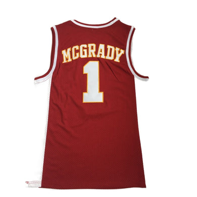 Tracy McGrady #1 Mount Zion High School Basketball Jersey Red