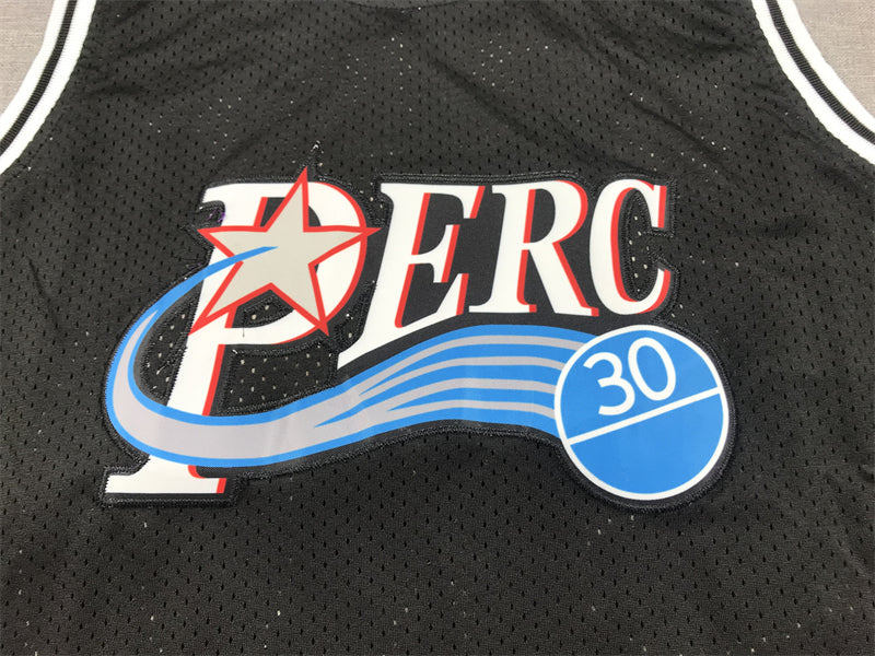 Men's #30 Perc O'Cet Basketball Jersey - Black Embroidery