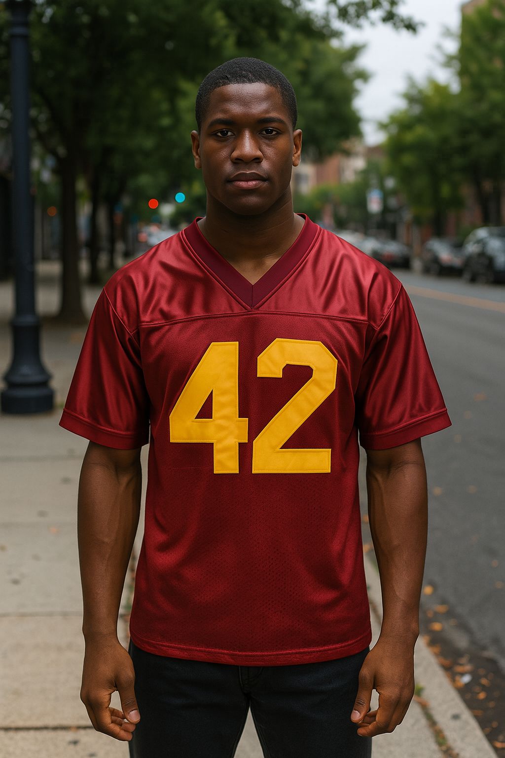 Boyz n the Hood – Ricky Baker #42 Football Jersey (Morris Chestnut)