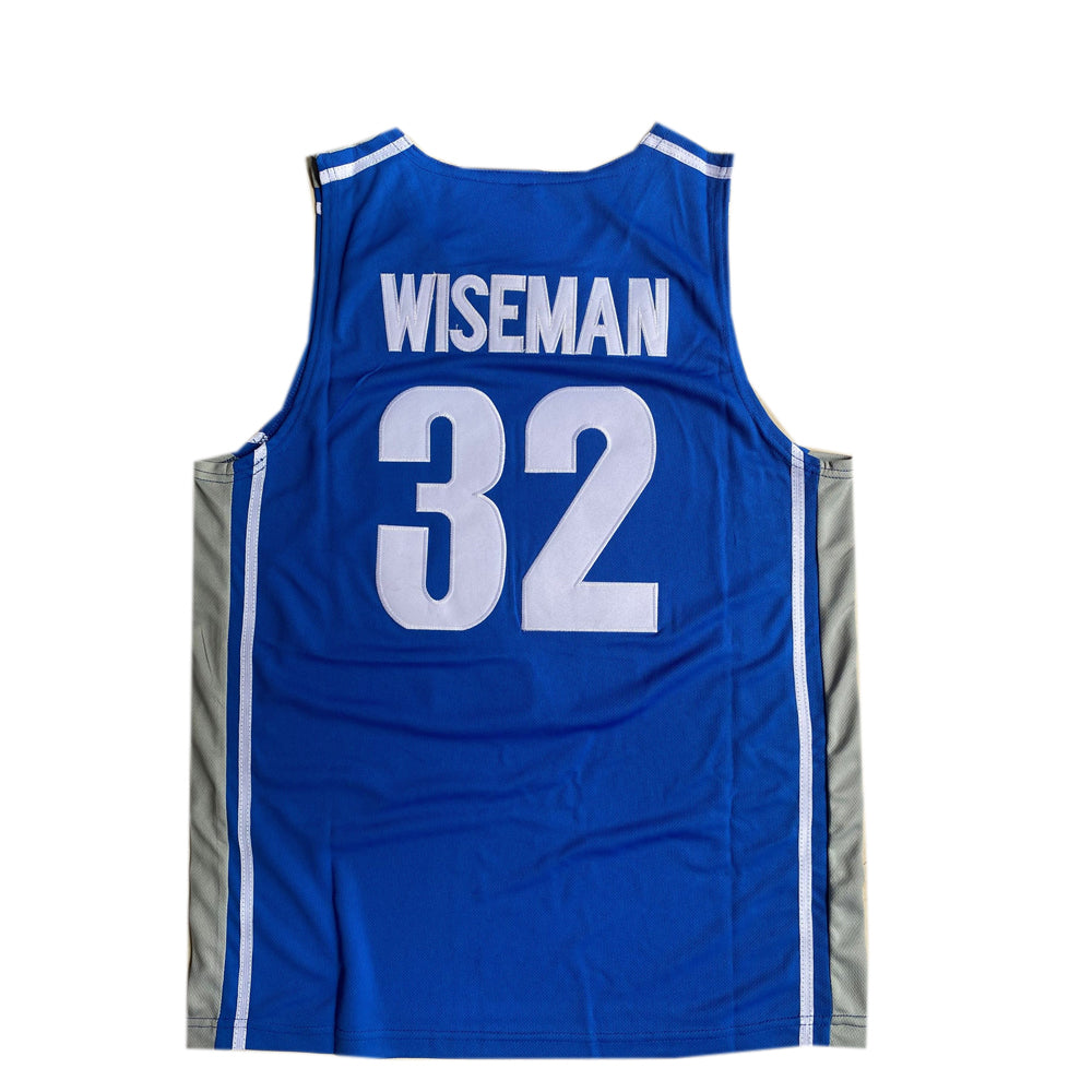 Memphis Tigers #32 James Wiseman Men's Basketball Blue Jersey