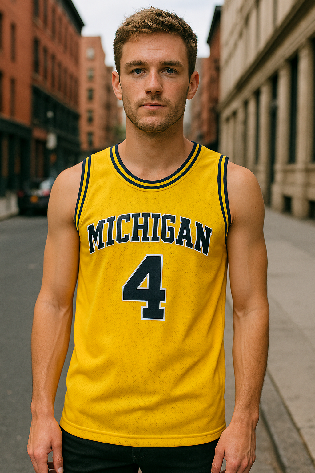 Retro Vintage Throwback Chris Webber #4 Michigan Basketball Jersey College Two Colors