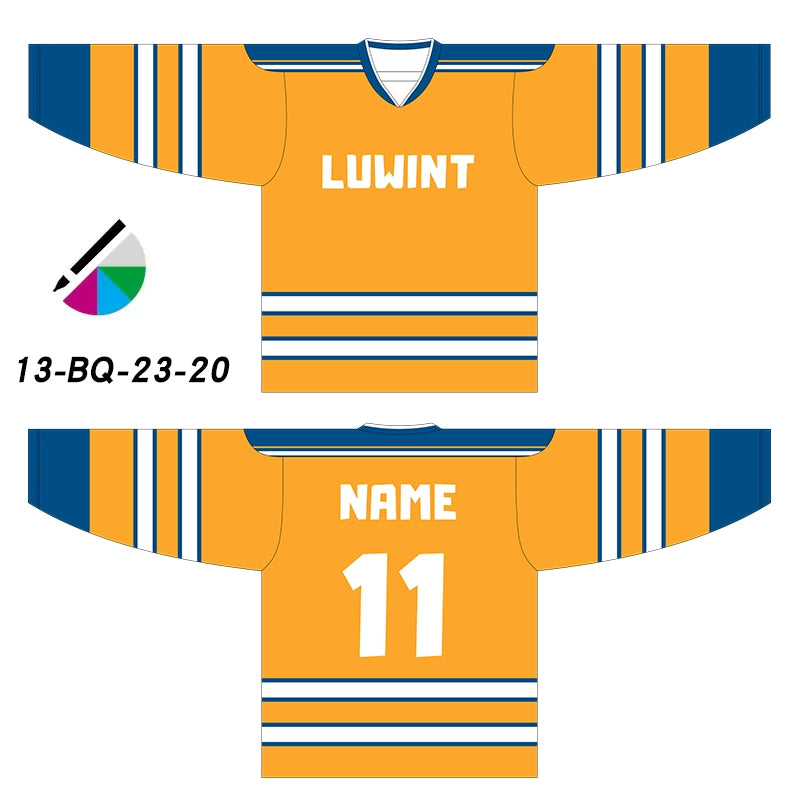 Premium Personalized Custom Ice Hockey Jersey - High-Definition, Non-Fading, Sublimation Printing Your Number Your Name