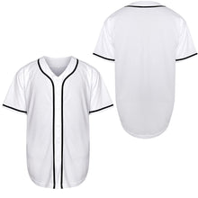 Load image into Gallery viewer, Baseball Shirt Solid Color Empty Version Jersey Training Baseball Uniform for Men