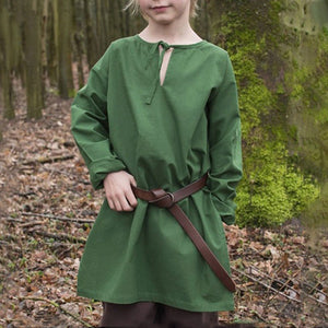 Kids Medieval Renaissance Gothic Tunic Top Warrior Viking Shirt Halloween Costume