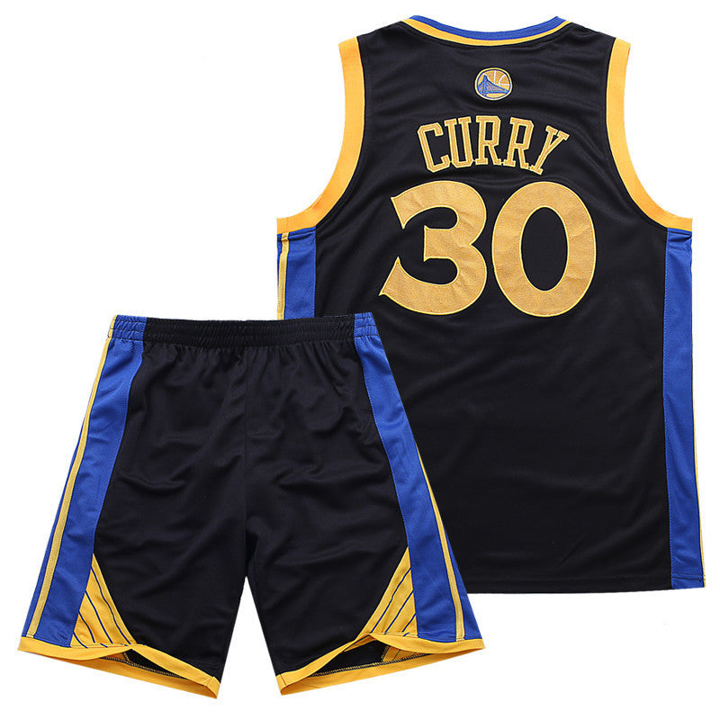 Warriors Curry #30 Breathable Basketball Jersey Pants Set Embroidery fit for Youth to Adult