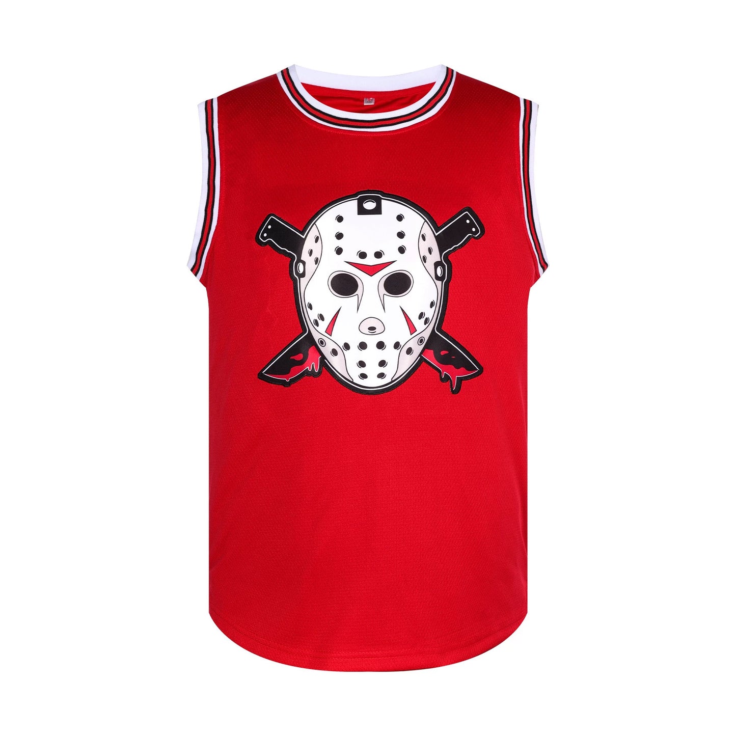 Voorhees #13 Horror Movie Basketball Jersey Red Stitched Jersey
