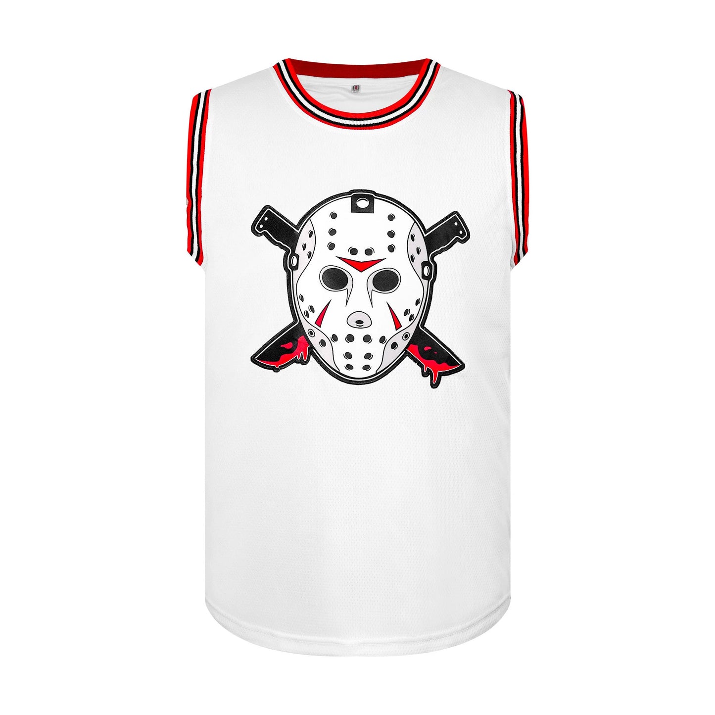 Voorhees #13 Horror Movie Basketball Jersey White Stitched Jersey