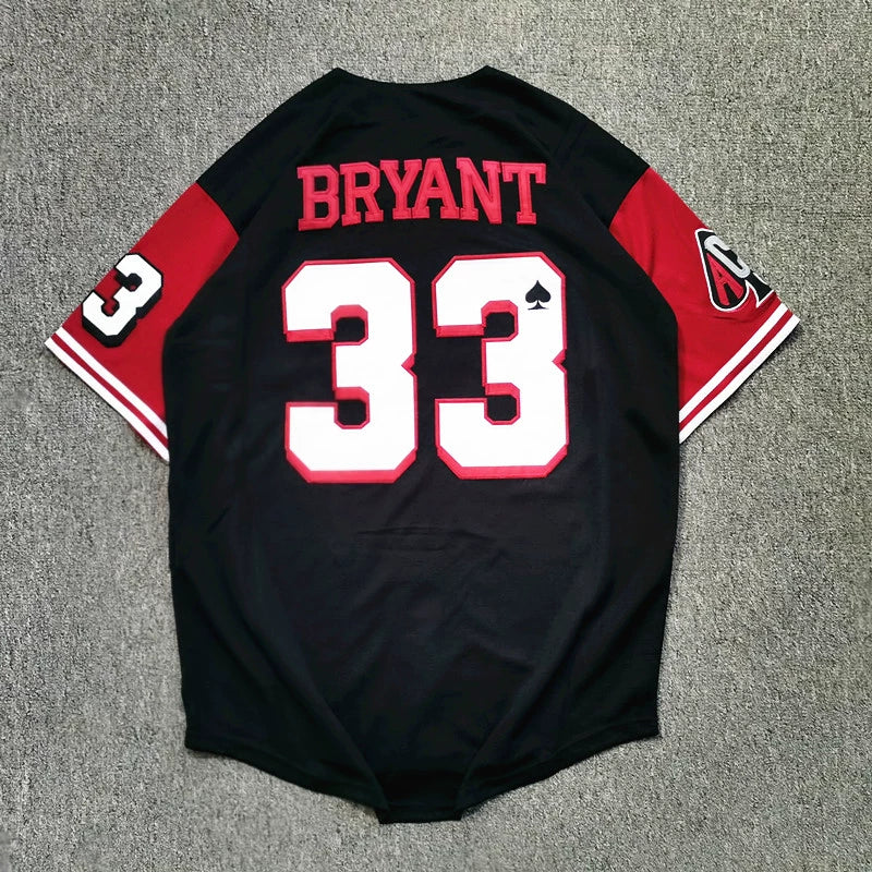 Men's Lower Merion Kobe Bryant #33 Baseball Jersey Embroidered Cardigan