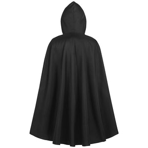 Halloween Men's Hooded Cloak - Unleash Your Inner Medieval Vampire and Pirate