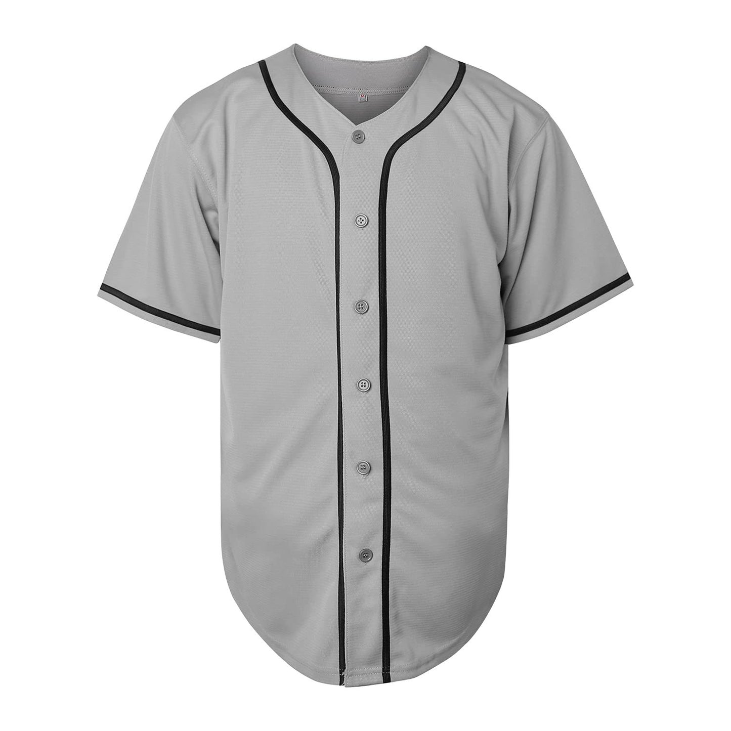 Baseball Shirt Solid Color Empty Version Jersey Training Baseball Uniform for Men