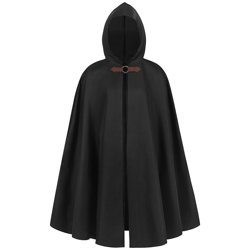 Halloween Men's Hooded Cloak - Unleash Your Inner Medieval Vampire and Pirate