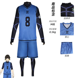 BLUE LOCK Jersey #11 #4 #8 #9 Isagi Yoichi Bachira Meguru Chigiri Hyoma Cosplay Costume Jerseys Asia Size