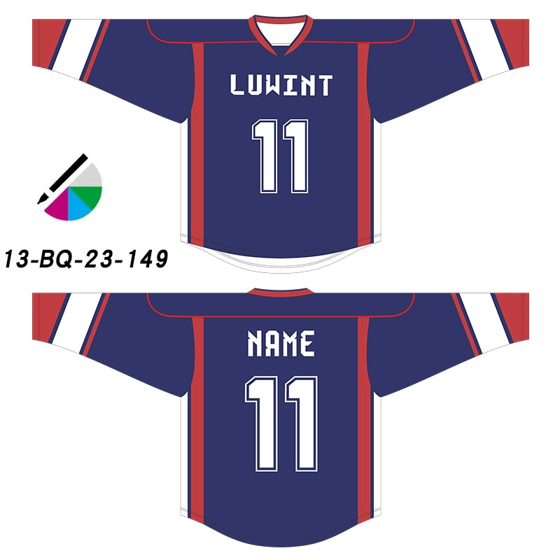 Premium Personalized Custom Ice Hockey Jersey - High-Definition, Non-Fading, Sublimation Printing Your Number Your Name