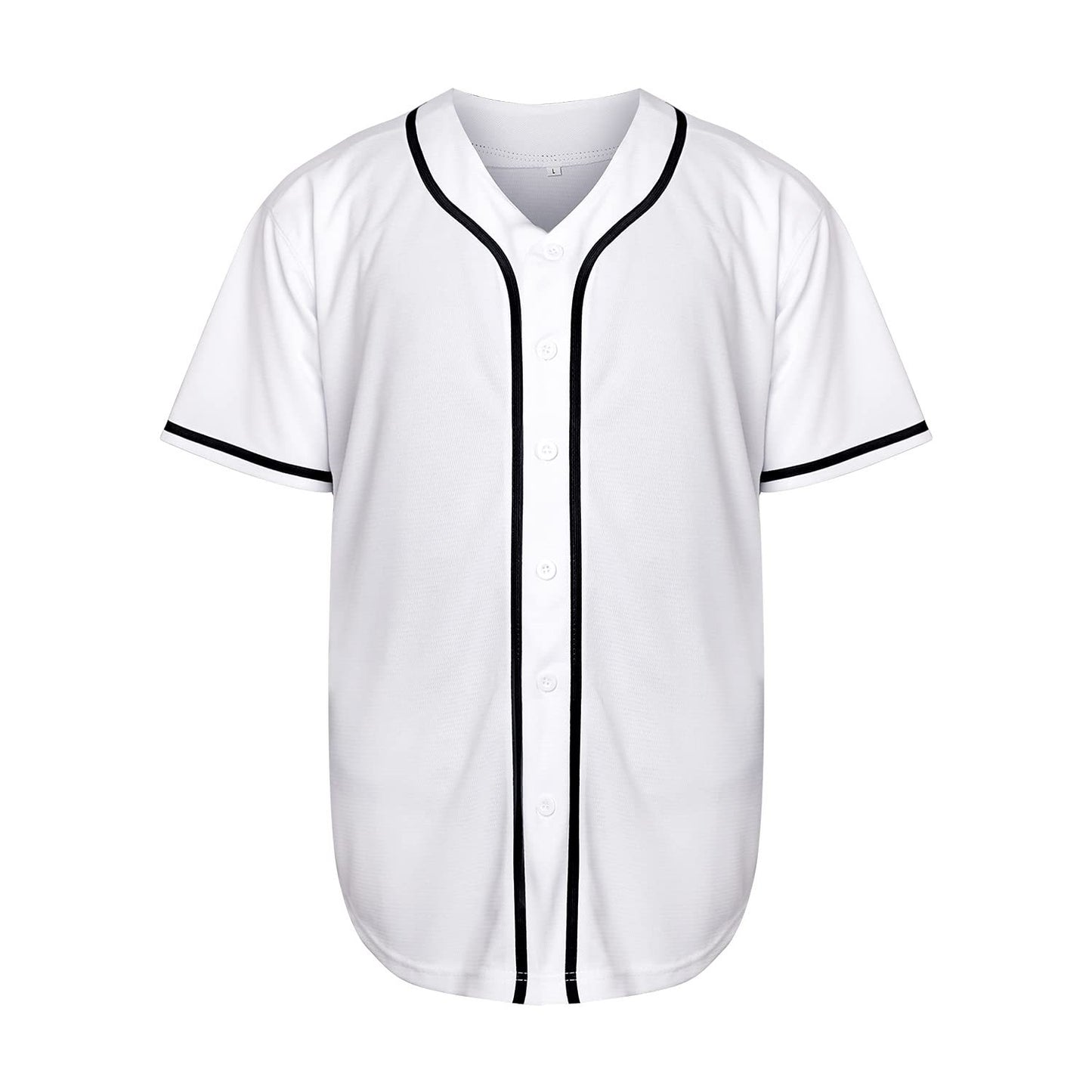 Baseball Shirt Solid Color Empty Version Jersey Training Baseball Uniform for Men