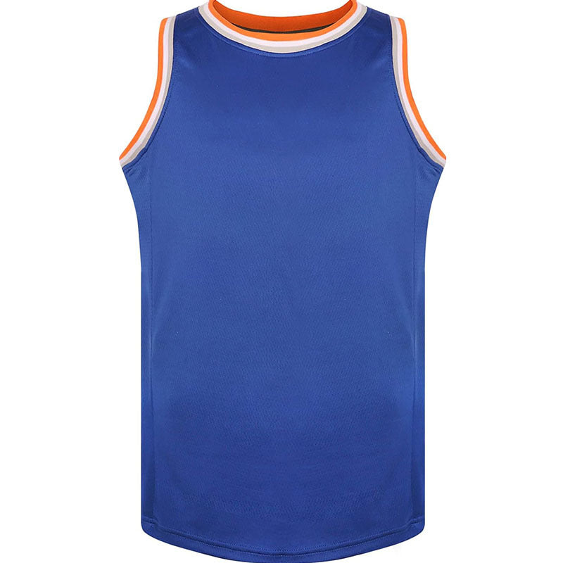 Blank Solid Color Basketball Jersey Running Sports Casual Vest  Quick Dry