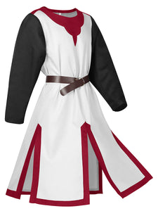 Halloween Knights Templar Medieval Robes Plus Size Ball Party Stage Costume
