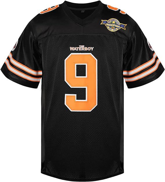 The Waterboy Movie Muddogs Bobby Boucher America Football Jersey #9 Multi Colors