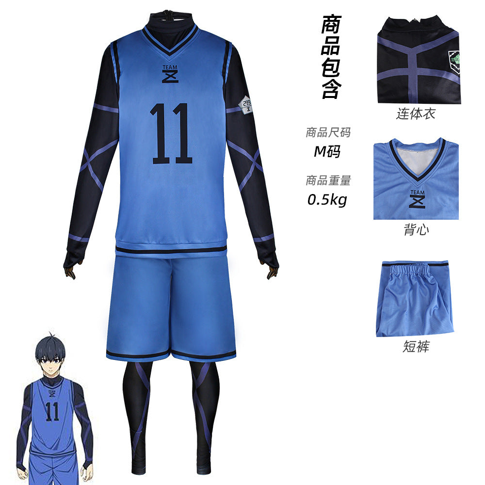 BLUE LOCK Jersey #11 #4 #8 #9 Isagi Yoichi Bachira Meguru Chigiri Hyoma Cosplay Costume Jerseys Asia Size