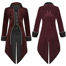 Load image into Gallery viewer, Men Vintage Steampunk Costume Tailcoat Jacket Gothic Victorian Retro Tuxedo Suit