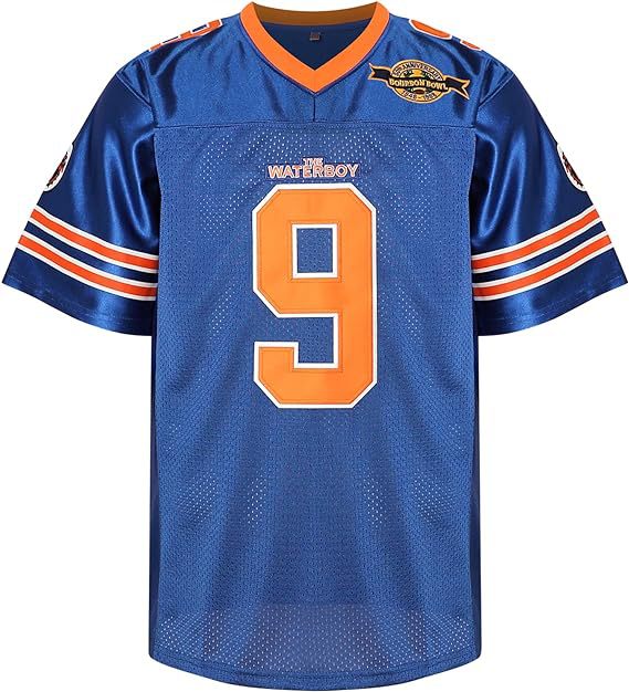 The Waterboy Movie Muddogs Bobby Boucher America Football Jersey #9 Multi Colors