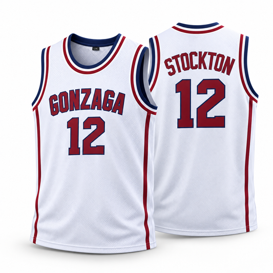 John Stockton #12 Gonzaga Bulldogs Basketball Jersey