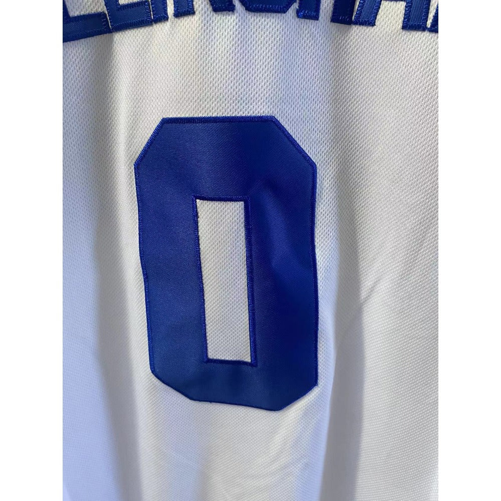 #0 Rob Dillingham Kentucky College Basketball Jersey White Embroidered