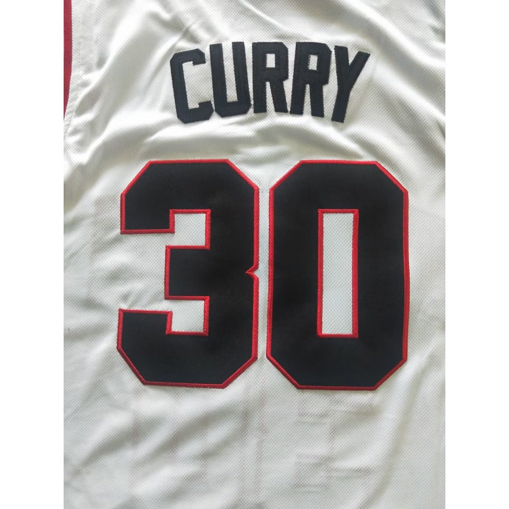 Stephen Curry #30 Davidson College Basketball Jersey White