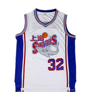 Jimmer Fredette #32 Shanghai Sharks Basketball Jersey Stitched White