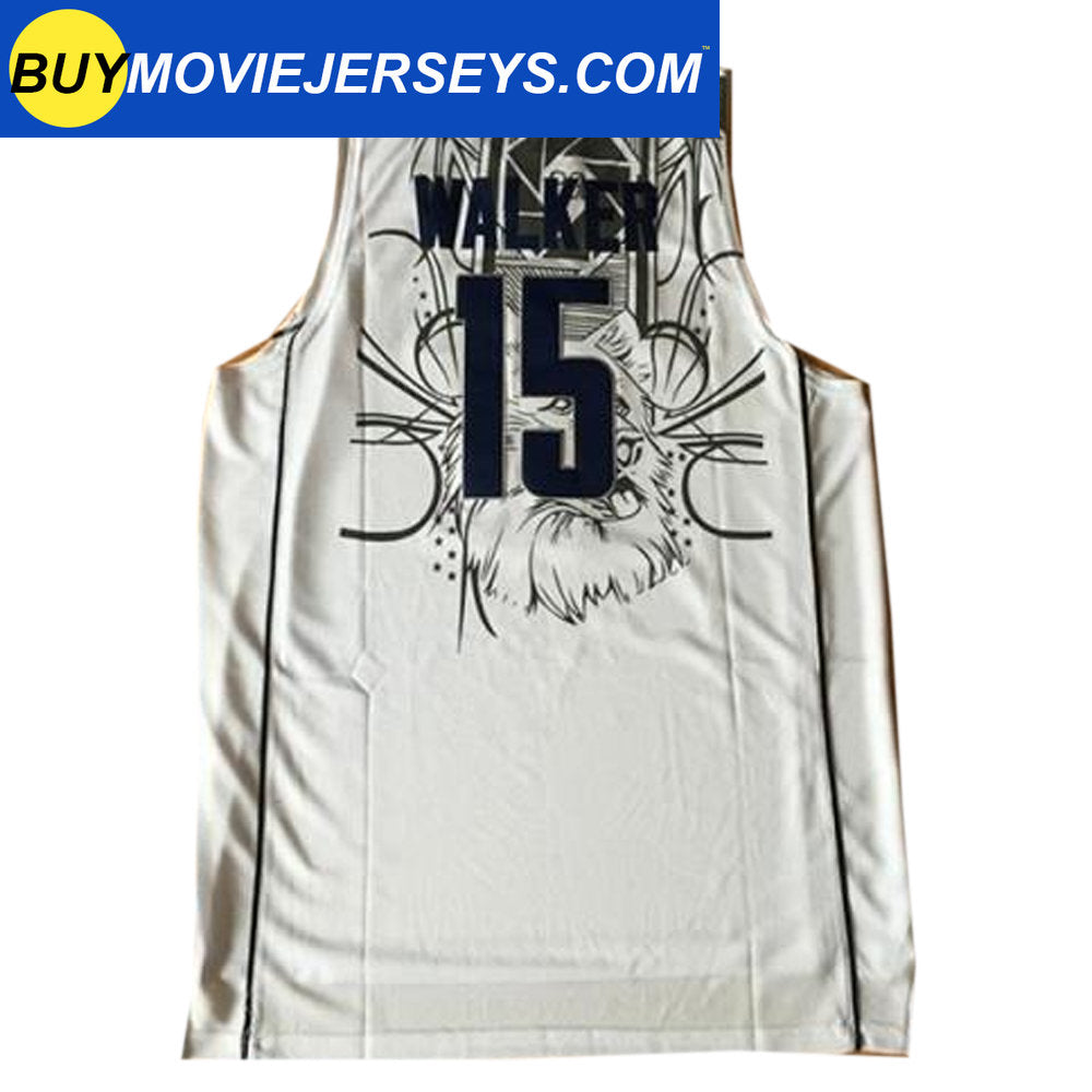 Retro Kemba Walker #15 Basketball Jersey White Color